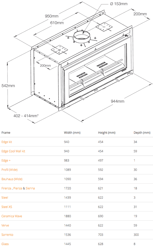 Stovax Studio 2 Duplex Double Sided Wood Burning Cassette Fire