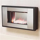 Be Modern Alonzo Wall Mounted Electric Fire (Brushed Steel Finish)
