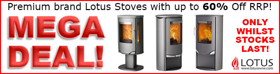 LOTUS WOOD BURNING STOVES DEALS
