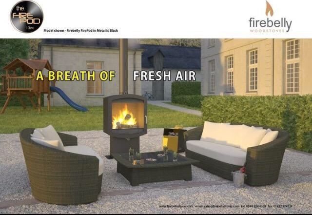 Outdoor Firepod Wood Burning Patio Heater by Firebelly