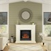 FLARE Collection by Be Modern Linmere Electric Fireplace Suite - Soft White