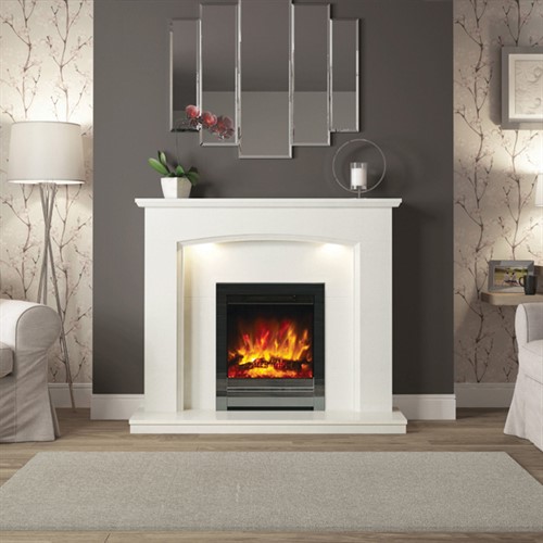 FLARE Collection by Be Modern Emelia Marble Fireplace Suite