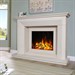 Celsi Ultiflame VR Angelo Limestone Electric Fireplace Suite
