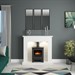 FLARE Collection by Be Modern Allensford Marble Inglenook Fireplace Suite