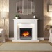 FLARE Collection by Be Modern Emelia Marble Electric Fireplace Suite