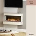 FLARE Collection by Be Modern Juliette 1000 Wall Mounted Electric Fireplace Suite