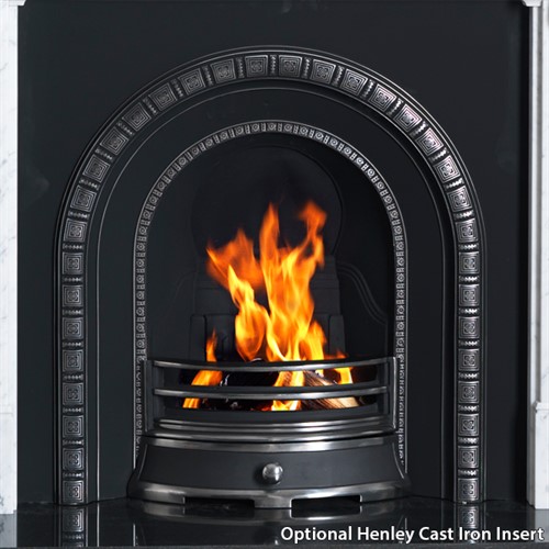 Gallery Kingston 56" Carrara Marble Fireplace Hotprice.co.uk