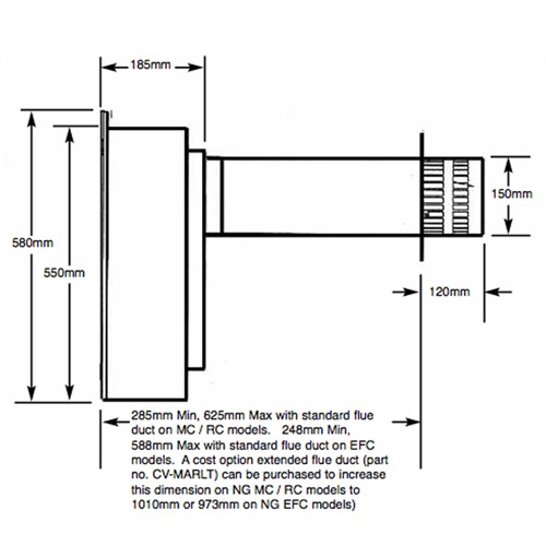 Flavel Calibre Balanced Flue Gas Fire