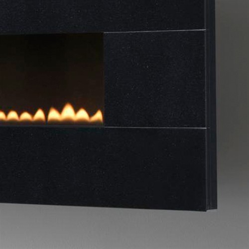 Eko Fires 5090 Wall Mounted Flueless Gas Fire - Black Granite