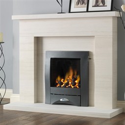 Pureglow Drayton Limestone Fireplace Suite with Gas Fire