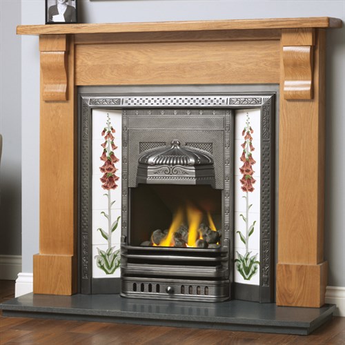 Cast Tec Sherwood Solid Wood Fireplace