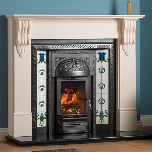 Cast Tec Victorian Corbel Limestone Fireplace