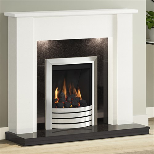 FLARE Collection by Be Modern Elda Marble Fireplace Suite