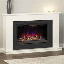 FLARE Collection by Be Modern Carter Marble Electric Fireplace Suite