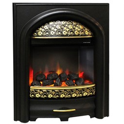 Pureglow Juliet Illusion Electric Fire - Highlight Brass