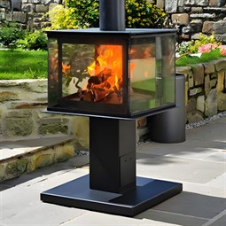 Legend Garden Cube Outdoor Wood Burning Stove