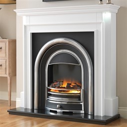 Flamerite Fires Aubade with Tennyson Cast Electric Fireplace Suite