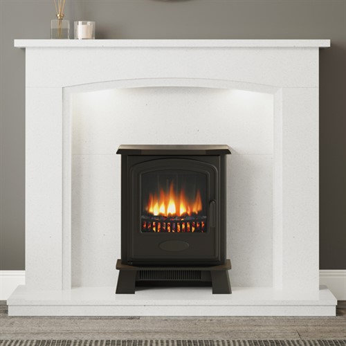 FLARE Collection by Be Modern Emelia Marble Fireplace Suite