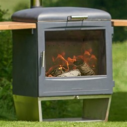 Chesneys Heat Garden Party Wood Burning Barbecue / Outdoor Stove Heater