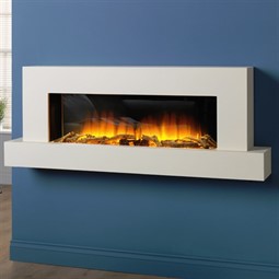 Flamerite Fires Jaeger 1360 Wall Mounted Electric Fireplace Suite