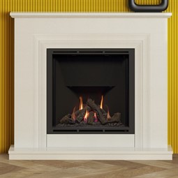 FLARE Collection by Be Modern Greenwood 900 Marble Gas Fireplace Suite
