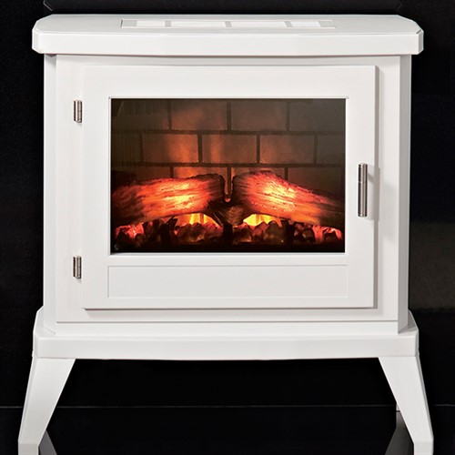 Eko Fires 1350 LED Electric Stove White Hotprice.co.uk