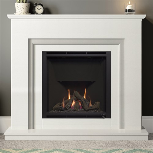 FLARE Hampton 900 Marble Gas Fireplace Suite
