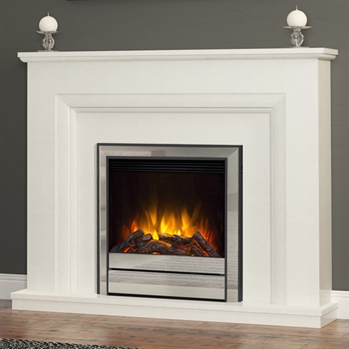Elgin & Hall Amorina Marble Electric Fireplace Suite