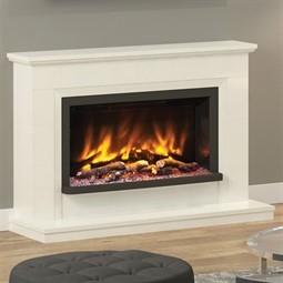 Elgin & Hall Pryzm Vistus Marble Electric Fireplace Suite