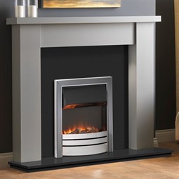 PureGlow Stanford Painted Fireplace - Grey