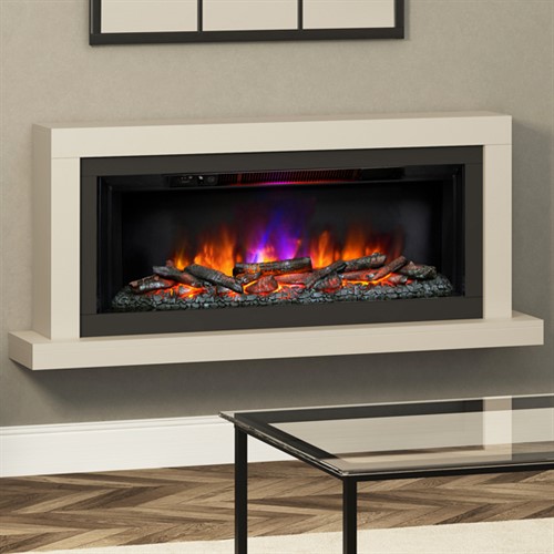 FLARE Elyce Grande Wall Mounted Electric Fireplace Suite