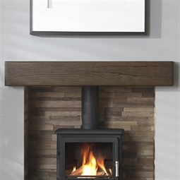 Gallery Geocast Oak Effect Fireplace Beam - Dark Oak