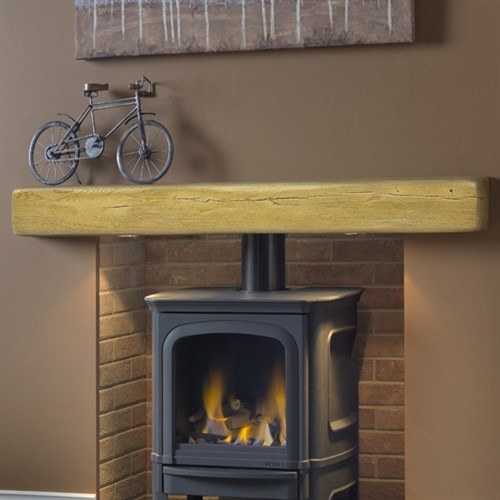 Gallery Geocast Oak Effect Fireplace Beam - Light Oak