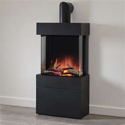 Flamerite Fires Luca 450 Freestanding with Log Box Electric Stove