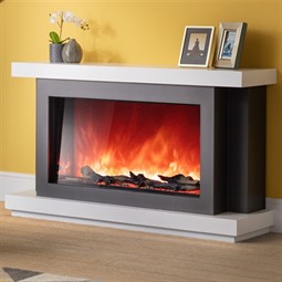 AGA Rayburn Stratus 100 Extra Tall Electric Fireplace Suite