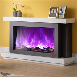 AGA Rayburn Stratus 125 Extra Tall Electric Fireplace Suite