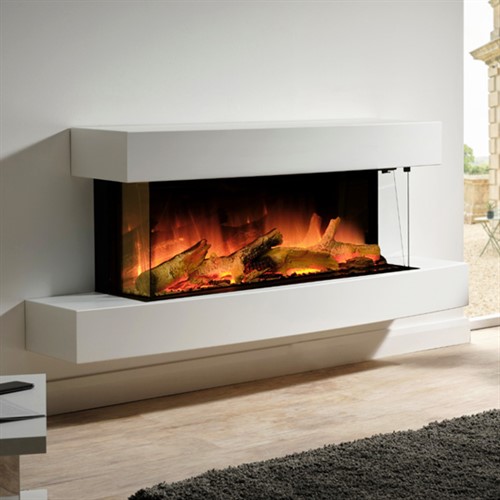 Flamerite Fires Atlas 1000 Wall Mounted Electric Fireplace Suite
