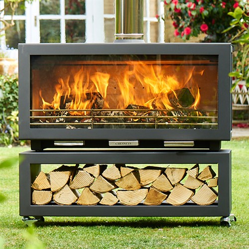 Chesneys Heat Clean Burn XL Wood Burning Outdoor Stove Heater