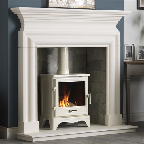 Penman Avellino Limestone Fireplace