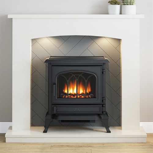 FLARE Woodbridge Marble Inglenook Fireplace Suite