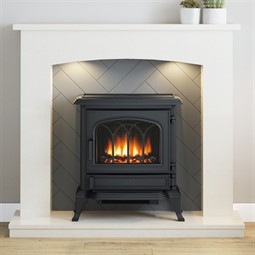 FLARE Woodbridge Marble Inglenook Fireplace Suite