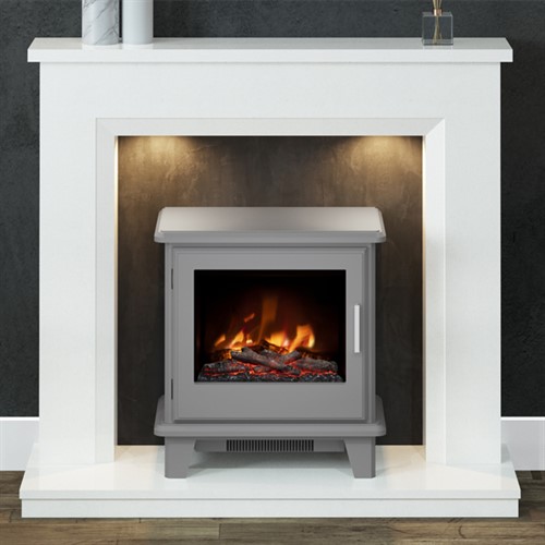 FLARE Collection by Be Modern Millgate Marble Inglenook Fireplace Suite