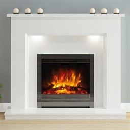 FLARE Madalyn Marble Electric Fireplace Suite