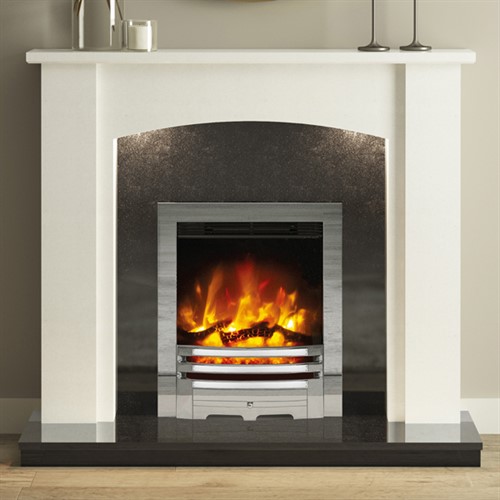 FLARE Collection by Be Modern Somerton Marble Electric Fireplace Suite