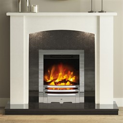FLARE Somerton Marble Electric Fireplace Suite