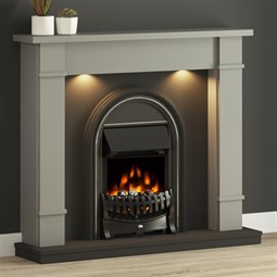 FLARE Collection by Be Modern Broadwell Electric Fireplace Suite