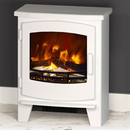 FLARE Beacon Small Electric Stove - Ash White