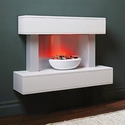 Suncrest Purley Wall Mounted Electric Fireplace Suite