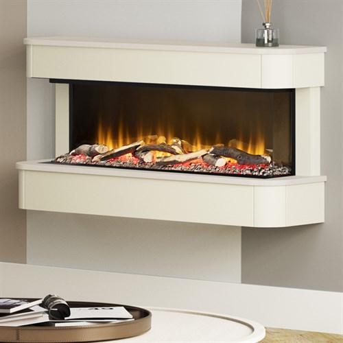 FLARE Juliette 1000 Wall Mounted Electric Fireplace Suite