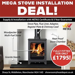 Amazing Multi-Fuel Stove & Installation Package Deal - Showroom Offer